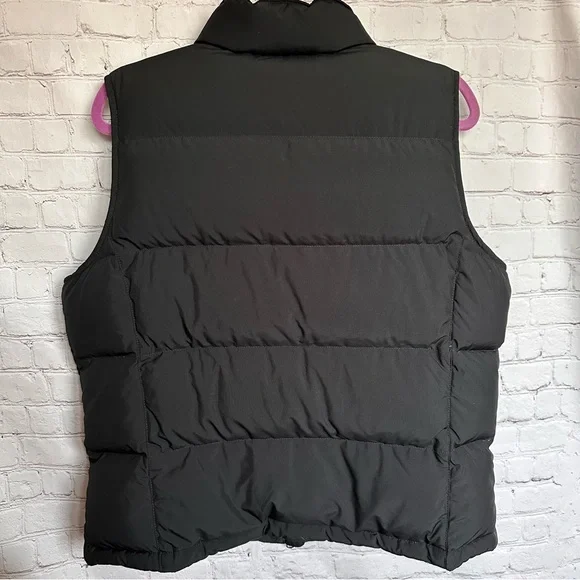 L.L. Bean Women Size L Black Goose Down Puffer Vest Full Zip 0CVB8 - Picture 2 of 5